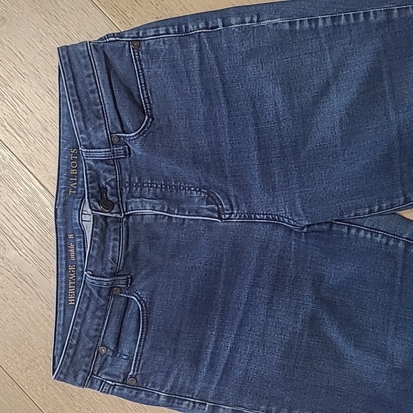 Talbots Jeans Women's sz 8 Heritage Ankle Mid Rise Denim Jean - Picture 3 of 14